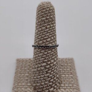 Size 7.25 Sterling Silver Hammered Cool Simple Ring A1754